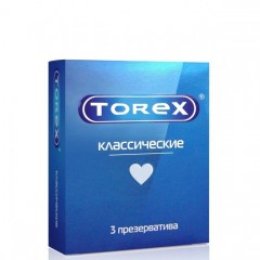 Гладкие презервативы Torex Классические - 3 шт.