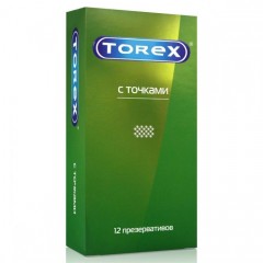 Текстурированные презервативы Torex С точками - 12 шт.