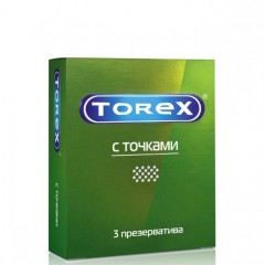 Текстурированные презервативы Torex С точками - 3 шт.