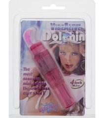Розовая виброракета VIBE ALIVE DOLPHIN MINI MASSAGER 200796