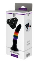 Черный поясной страпон STRAP ON SOLID DILDO - 17 см. 225737